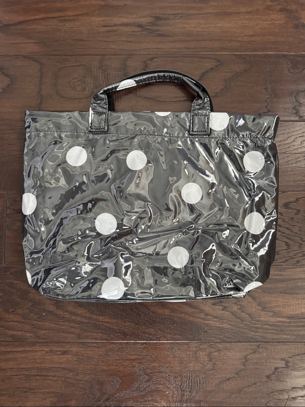 NWOT Disney Minnie inspired Polka Dot Black Tote Bag PVC